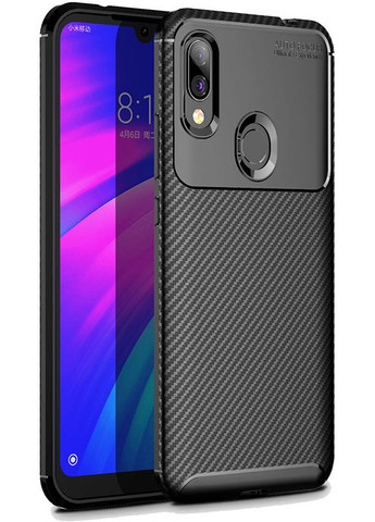 Чехолнакладка TPU Carbon Fiber 1,5mm Case Xiaomi Redmi 7 Black Toto (301468752)