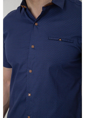 Темно-синяя повседневный рубашка Ager