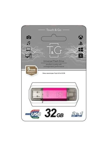 Флеш накопичувач USB 32Gb Star TG009TC, Purple, Type-C / USB 2.0 (TG009TC-32GFC) 000-TG009TC-32GFC T&G (395343577)