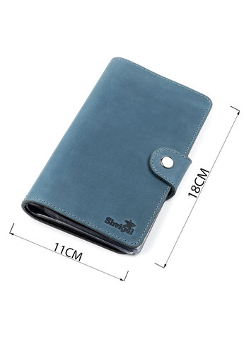 Візитниця велика 13906 шкіряна Синя Shvigel (329151774)