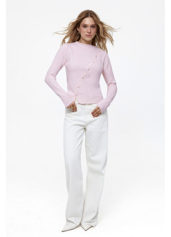 Розовый свитер с акцентными пуговицами Solmar