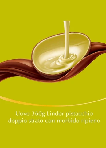 Великоднє шоколадне яйце молочний шоколад фісташка з сюрпризом 360 г Lindt (346050045)