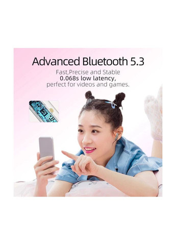 Беспроводные наушники Гарнитура стерео Xiaomi T21 FairyBuds TWS серебристые QCY (293346290)