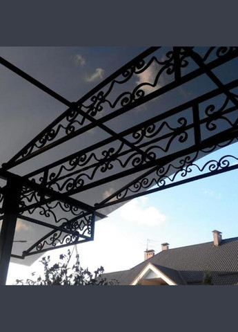 Поликарбонат монолитный 2 мм, 2050 х 4100 мм, графит,, антивандальный BauGlas FSX монолітний полікарбонат (326024736)