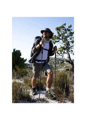 Треккинговая палка NH20DS003, 135 см, черный/красный Naturehike (386505993)