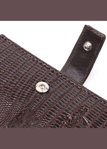 Вертикальный мужской кошелек из натуральной кожи с монетницей коричневый (sku_20991) No Brand (327820184)