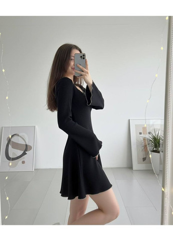 Чорна вечірня сукня оверсайз з турецької ангорі — легкість та комфорт у щоденному образі ❤️🔥 (замір в описі) DK/DL Мода без кордонів однотонна