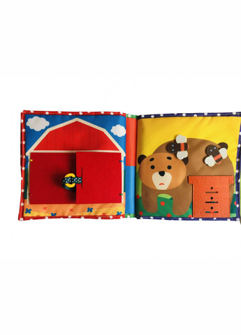 Текстильна розвиваюча книга для малят "Поні" 403679 Bambini (336335790)