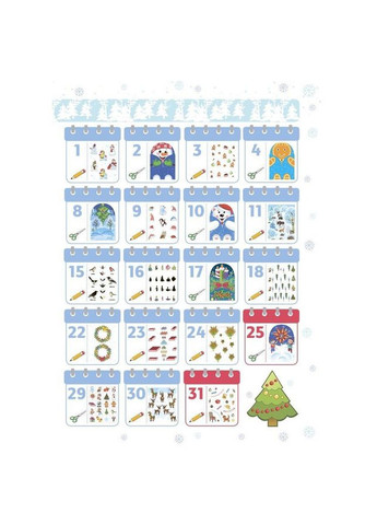 Адвент з поробками та завданнями "Новорічні дива власноруч" АДВ005, 3-4 роки Ranok Creative (366023645)