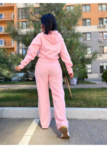 Костюм жіночий Joy One 80073 укорочене худі на блискавці з капюшоном та брюки рівні від стегна No Brand (302899873)