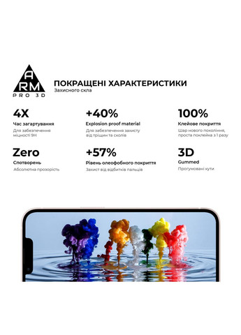 Защитное стекло Pro 3D для Apple iPhone 14/13/13 Pro (ARM60264) ArmorStandart (263683985)