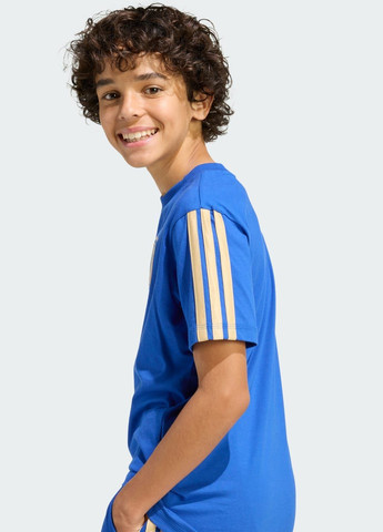 Синяя демисезонная футболка italy dna kids adidas