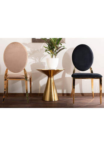 Журнальний столик ARIES Білий / Золото діаметр 50 ARIESBZL50 Signal (372178124)