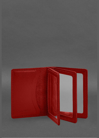 Шкіряна обкладинка для посвідчення водія, ID і пластикових карток 2.1 червона (A-028618) BlankNote (328444809)