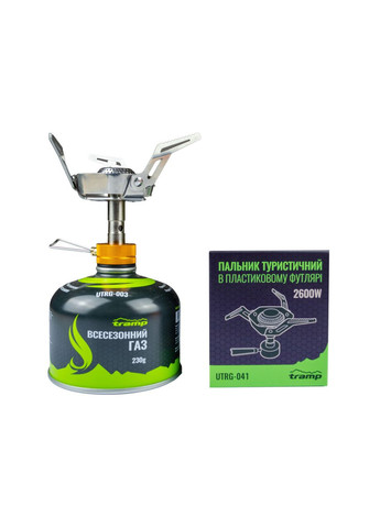 Пальник складаний з вітрозахистом UTRG-041 Tramp (366220693)
