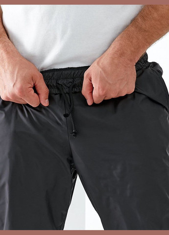 Черные спортивные, повседневный, кэжуал демисезонные зауженные брюки No Brand