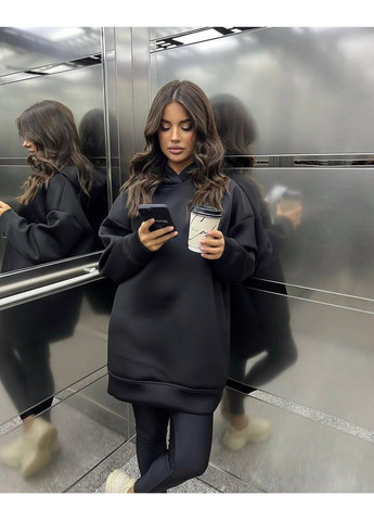 Женский спортивный комплект на флисе с удлиненной худой. MonCher (362206368)