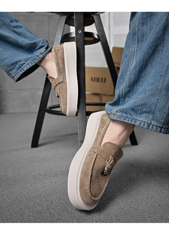 Жіночі лофери пудра No Brand бежеві демісезони (367583021)