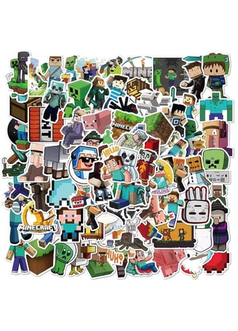 Стикерпак Minecraft — 100 виниловых наклеек LTC ZY2630S (395873205)