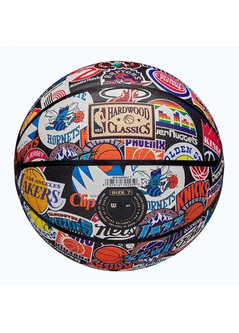 М'яч баскетбольний NBA ALL TEAM RETRO BSKT size 7 Різнокольоровий Wilson (395620381)