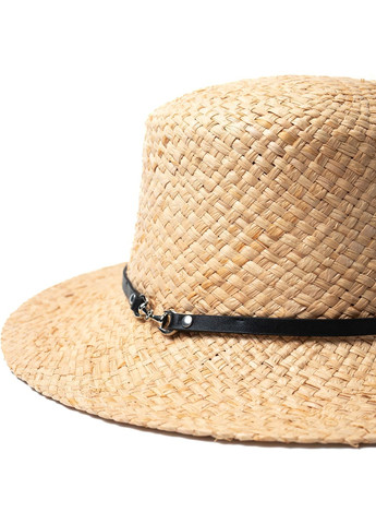 Шляпа канотье мужская рафия желтая JODIE 844-156 LuckyLOOK 844-156м (292668863)
