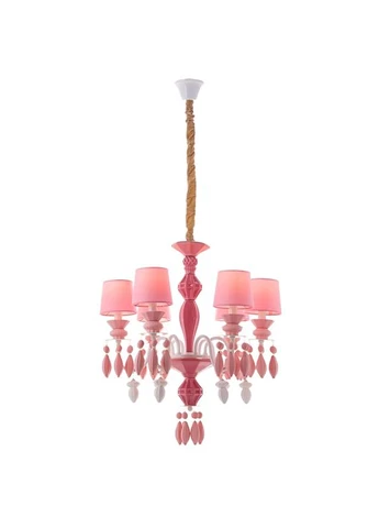 Люстра підвісна рожева на 6 ламп (BL001/6pink) (BL001/6pink) ELISEY (381784688)