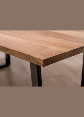 Кавовий стіл із прямокутними краями L (горіх) Горіховий обідній столик для чаювання EcoWalnut (294613522)