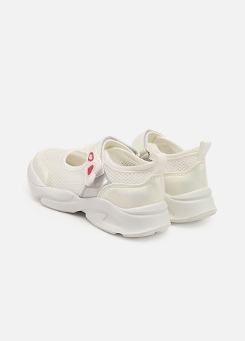 Сліпони на пласкій підошві для дівчинки колір білий CB-00273772 Kimboo (325813922)