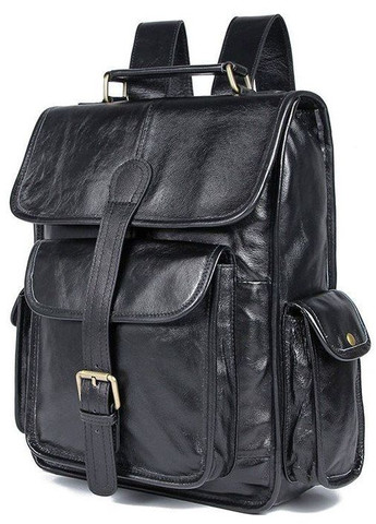Рюкзак мужской кожаный 14967 Черный Vintage (301871720)