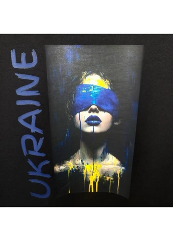 Футболка OVERSIZE 100% бавовна біла з патріотичним принтом “Freedom” No Brand (401175066)
