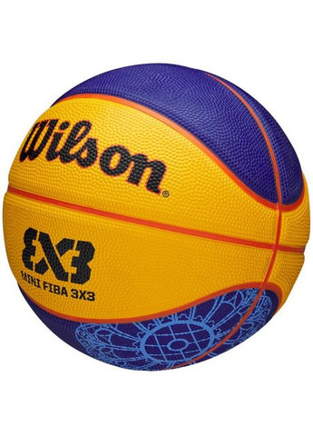 Баскетбольный мяч FIBA 3X3 Mini BSKT Paris 2024 (размер 3) WZ3015101XB3 Wilson (369142060)