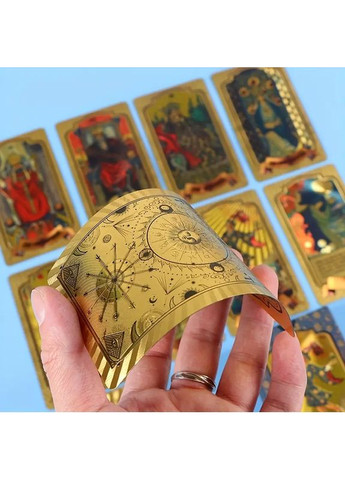 Золоте пластикове таро уейта 12Х7 см англ. мова No Brand (361866407)