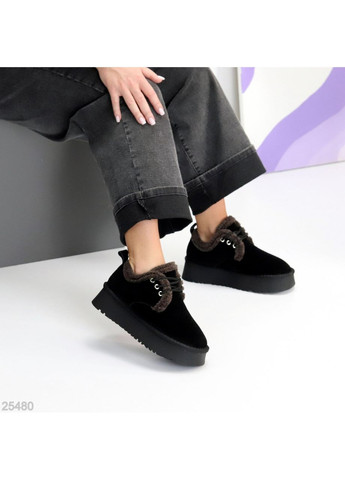 Замшевые Угги на шнуровке Helen (362562530)