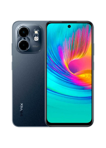 Смартфон SMART 9 3/64GB Dual Sim Metallic Black Infinix (306553576)