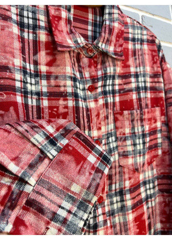 Сорочка жіноча A-N 2775 картата варена в клітинку оверсайз коттон No Brand (304773614)