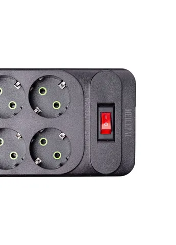 Мережевий фільтр подовжувач 3 м на 6 розеток 4 USB 2 Type-C та кнопкою вимкнення HP-5-15 Yiwu (371481959)