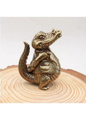 Мініатюрна мідна латунна фігурка статуетка у вигляді Крокодила No Brand (292260413)