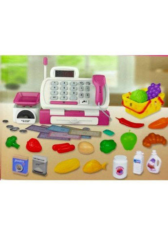 Кассовый аппарат с набором света звук MIC для детей игрушечный кассовый аппарат ProDobro (367092402)