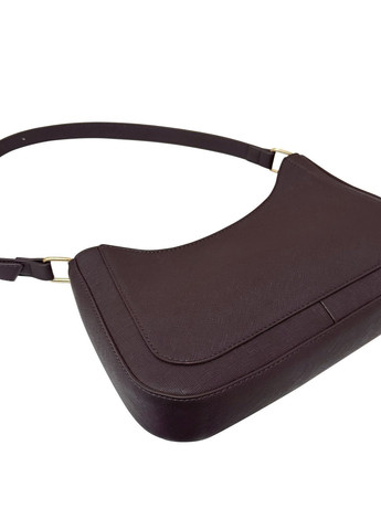 Темно-коричнева сумка-багет No Brand (370650451)