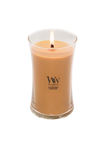 Ароматическая свеча с ароматом медового виски и копченого дерева Large Golden Bourbon 609 г WoodWick (400787774)