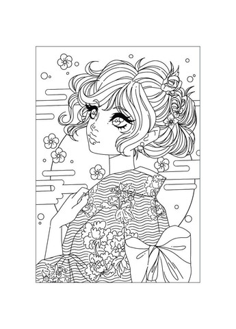 Раскраска антистресс Аниме 12 страниц () Santi 743048 (363256212)