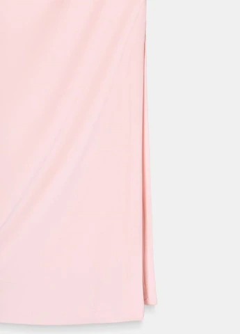 Светло-розовое платье Zara однотонное