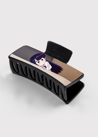 Заколка крабик для волос Аниме У Коми сан проблемы с общением #0004 черный No Brand (315630685)