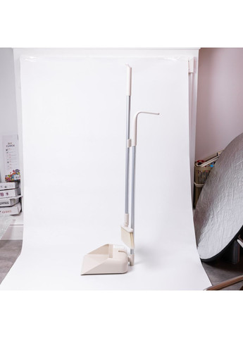 Набор веник и совок на длинной ручке для пола 25×24×100 (см) щетка веник для уборки Бежевый HP-45-15BE Yiwu (371787463)