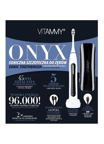 Електрична зубна щітка Onyx (TOW013153) Vitammy (323086816)
