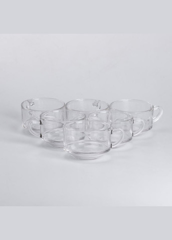 Набор чашек стеклянных штук 6 по 270 мл, smooth Yiwu (325875913)