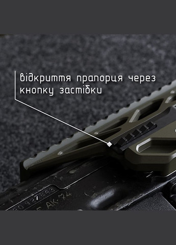 Ris боковий кронштейн швидкоз'ємний для АКМ/АК-74 Coyot (2U073) Крук (329740418)