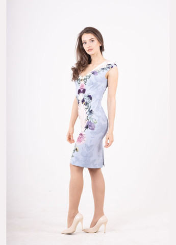 Голубое платье Парада однотонное