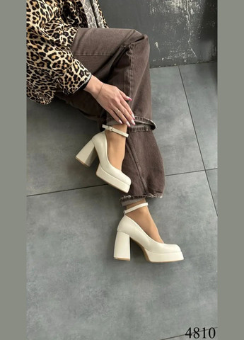 Loretta Нарядные бежевые туфли на каблуке и платформе, бежевые туфли, бежевые туфельки, праздничные туфли каблуки код 4810 бежевый з искусственная кожа, китай — демисезон (340244863)