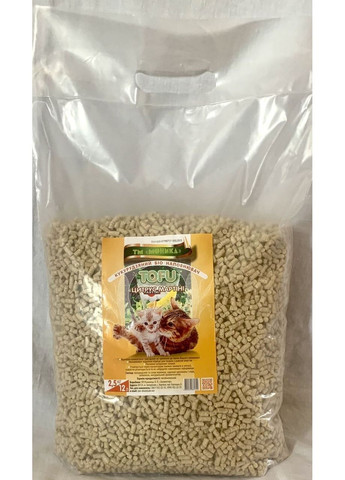 Наполнитель соево-кукурузный TOFU ТМ Моника Цитрус Мартины 2,5кг No Brand (320950338)